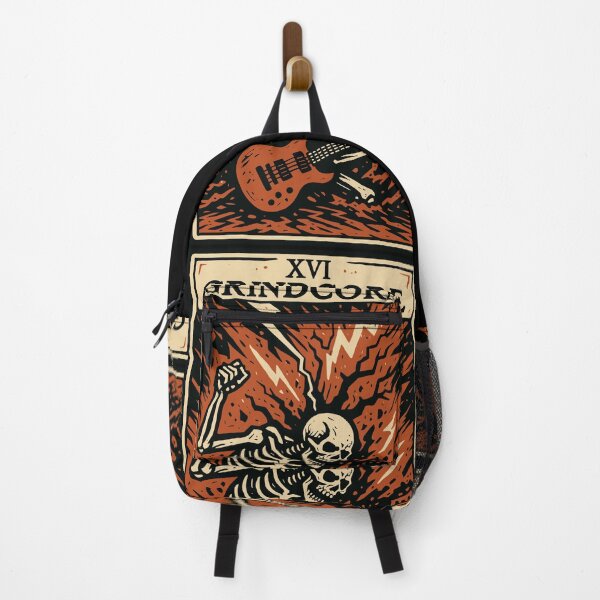Item preview, Grindcore Tarot Card – Explosive Skeleton Shred designed and sold by BRU Design.