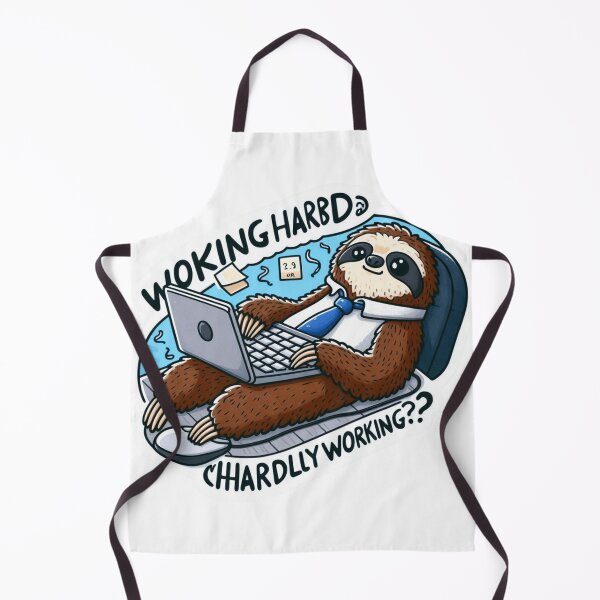 Item preview, Working Hard or Hardly Working? Sloth Sticker designed and sold by Dooodloo.