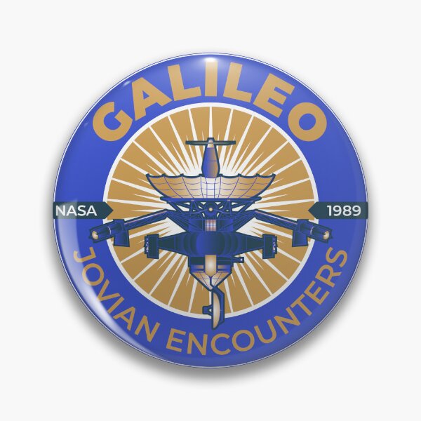 Item preview, Galileo Spacecraft. NASA 1989. Jovian Encounters. Commemorative Badge designed and sold by BGALAXY.