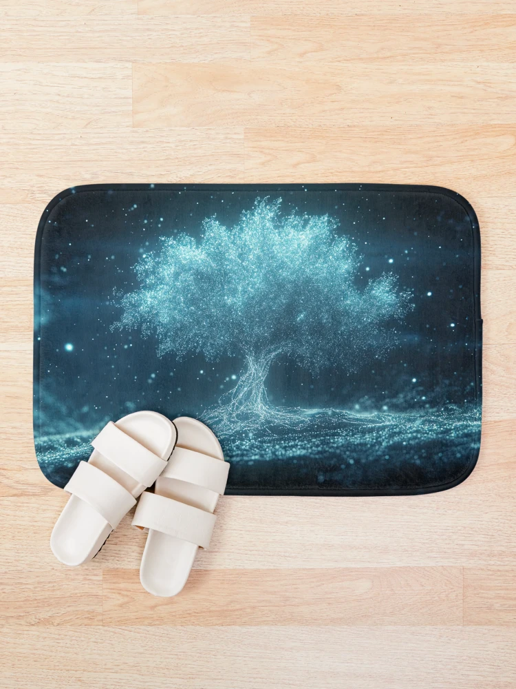 Thumbnail 1 of 6, Bath Mat, Incessant designed and sold by RicoInStudios.