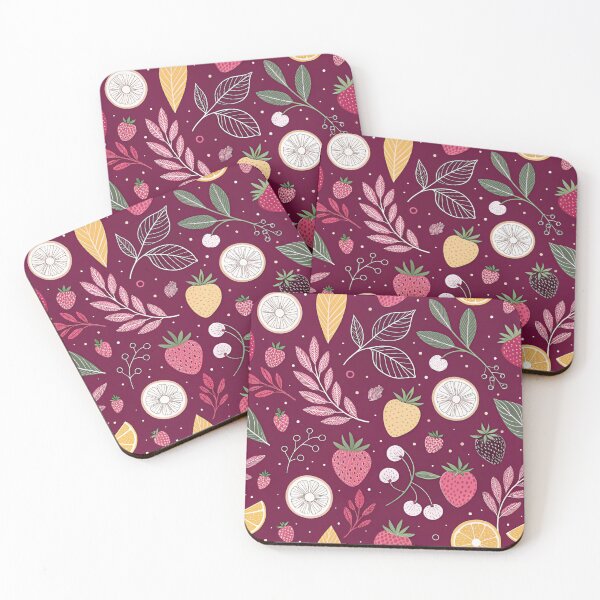 Item preview, Berry Garden on a Raspberry Sky designed and sold by joycrysstudio.