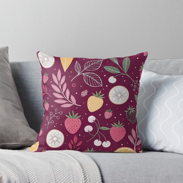 Item preview, Berry Garden on a Raspberry Sky designed and sold by joycrysstudio.