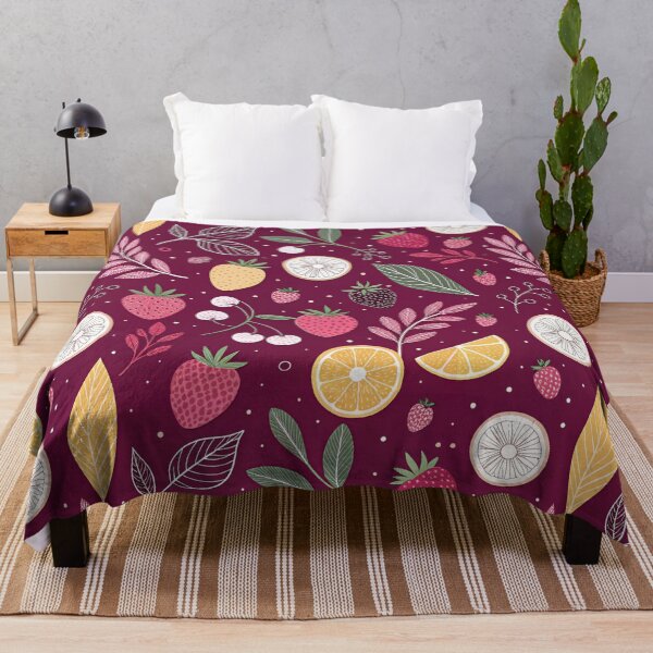 Item preview, Berry Garden on a Raspberry Sky designed and sold by joycrysstudio.
