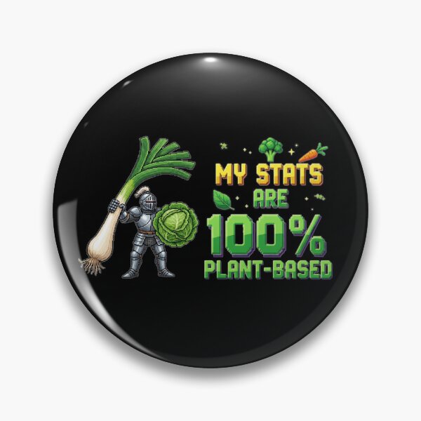 Item preview, My Stats Are 100% Plant-Based - Funny Vegan Gamer designed and sold by Joyful-Park.