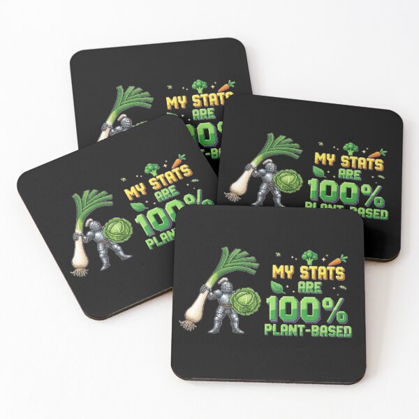 Item preview, My Stats Are 100% Plant-Based - Funny Vegan Gamer designed and sold by Joyful-Park.