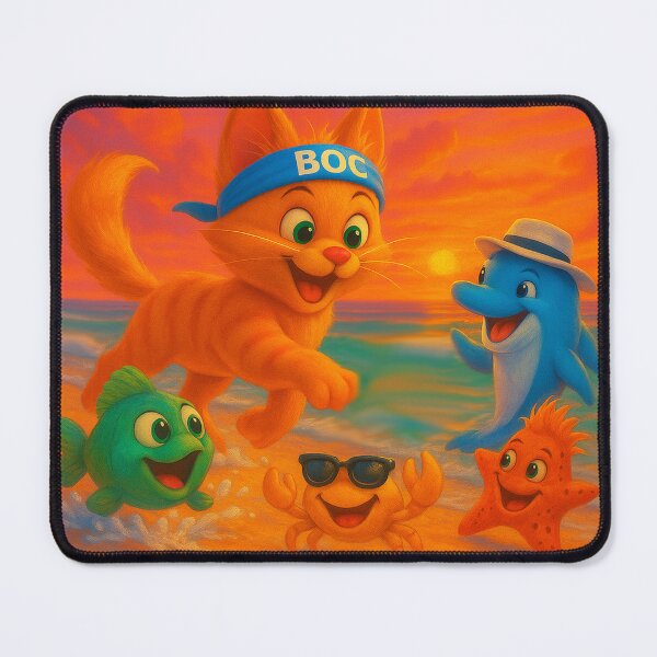 Item preview, BOC Beachy Orange Cat 11 - BOC and His Beachy Friends Play On the Beach designed and sold by Beachy.