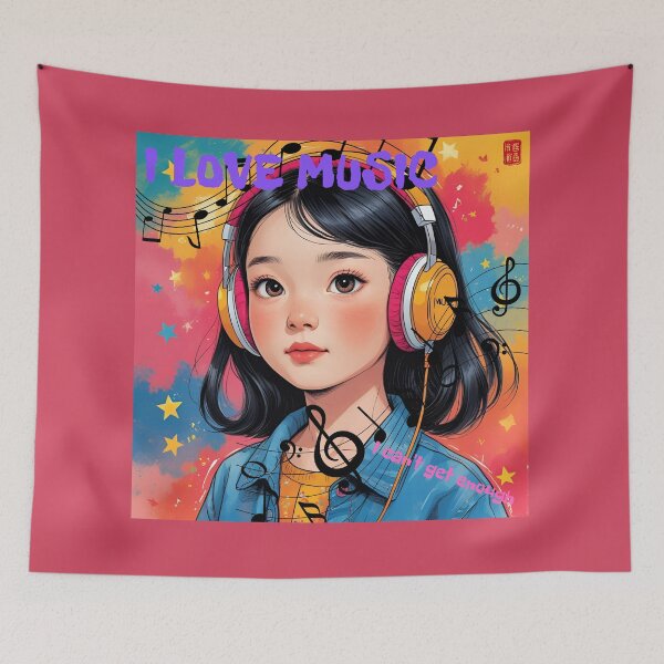 Item preview, I love music,I can't get enough designed and sold by Mollynqaa.