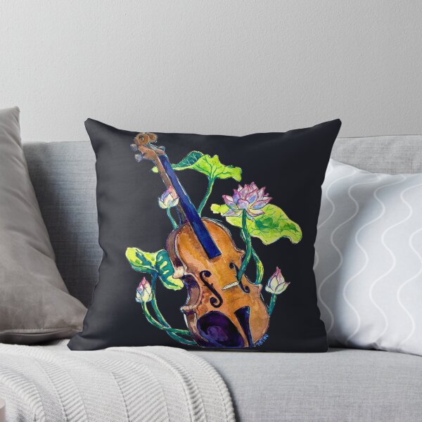 Item preview, Violin Drowning in Lotus designed and sold by PatouGribouille.