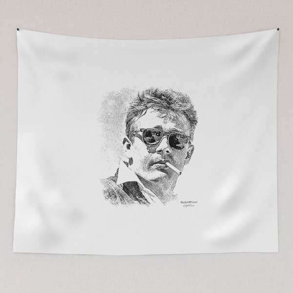 Item preview, James Dean Tribute Walls Of Fame Fanart Digital Drawing designed and sold by WallsOfFameAust.