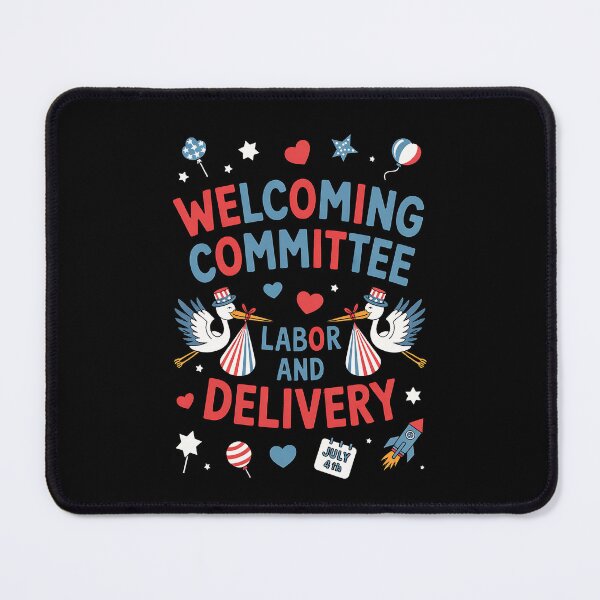 Item preview, Welcoming Committee Labor & Delivery Nurse Goose 4th of July designed and sold by BakeryDozen.