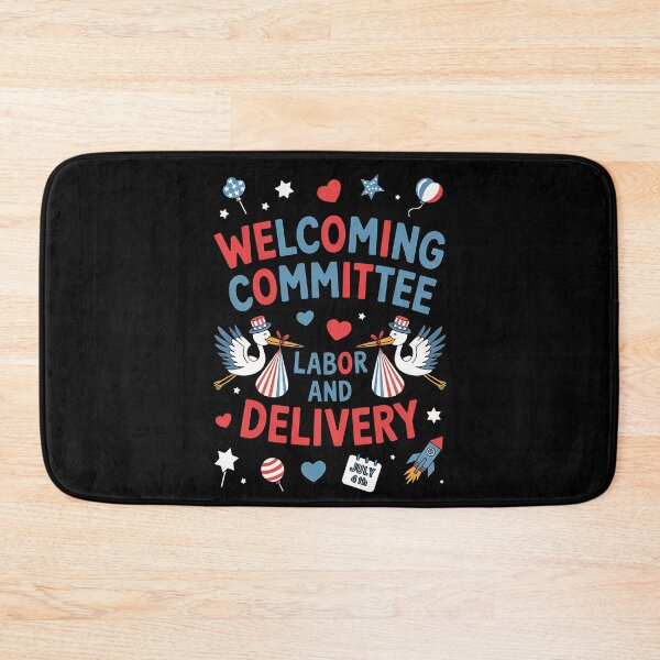 Item preview, Welcoming Committee Labor & Delivery Nurse Goose 4th of July designed and sold by BakeryDozen.