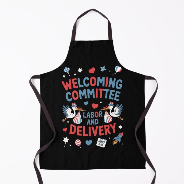 Item preview, Welcoming Committee Labor & Delivery Nurse Goose 4th of July designed and sold by BakeryDozen.