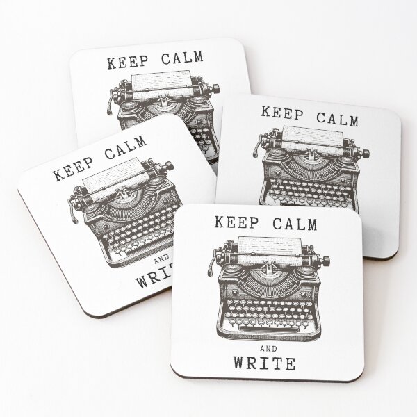Item preview, Keep Calm and Write designed and sold by Ophelia's Wardrobe.