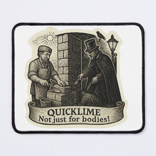 Item preview, “Quicklime Divide: From Bricks to Bodies” designed and sold by DrDoke.