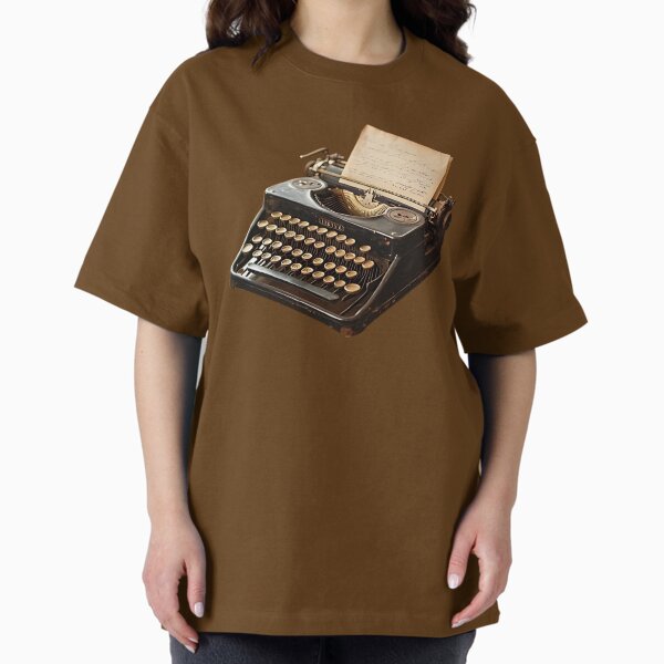 Item preview, Vintage Typewriter Writer Author Literary Nostalgia T-Shirt designed and sold by PriyaArt85.