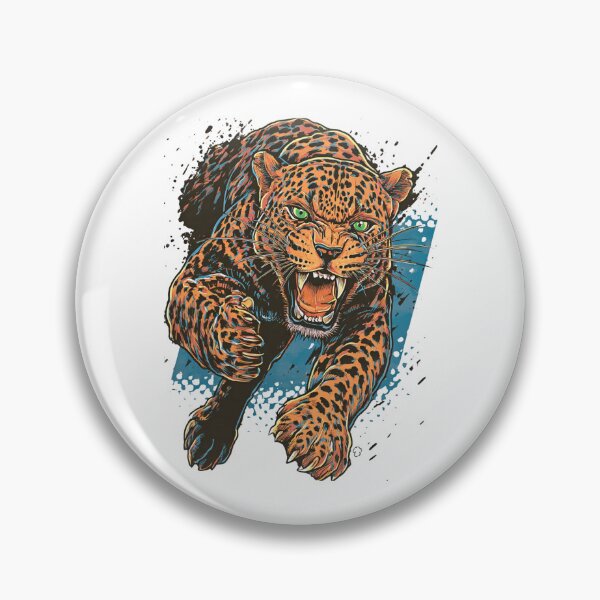 Item preview, Fierce Leopard Pouncing Design designed and sold by Blurbean.
