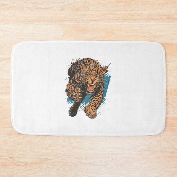 Item preview, Fierce Leopard Pouncing Design designed and sold by Blurbean.