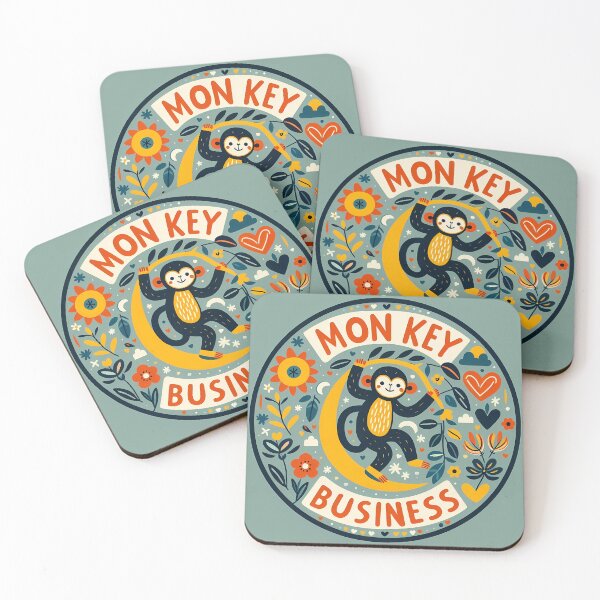 Item preview, Chimpanzee - Hope for Wildlife Scandinavian Folk Art by heidiannemorris © designed and sold by FOLK ART FUSION by heidiannemorris.