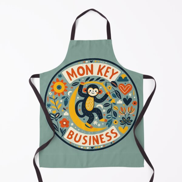Item preview, Chimpanzee - Hope for Wildlife Scandinavian Folk Art by heidiannemorris © designed and sold by FOLK ART FUSION.