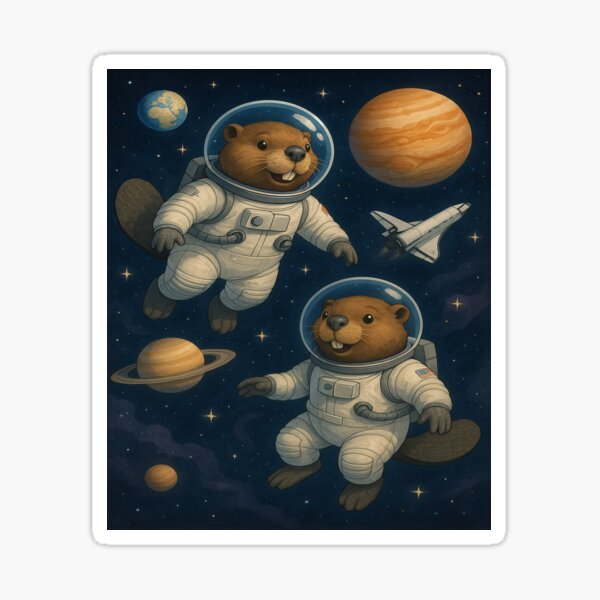 Item preview, Beavers in Space: Galactic Explorers designed and sold by DuckyRebels.