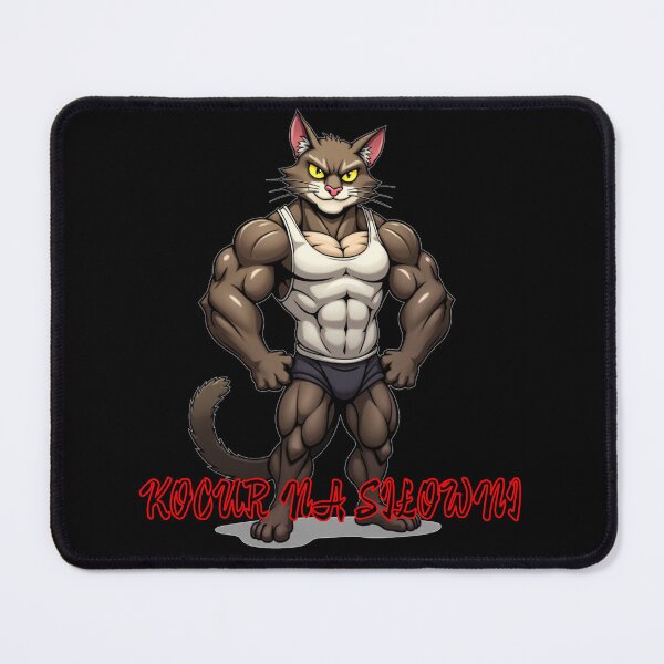 Item preview, Kocur na Siłowni – Mięśnie, Miau i Motywacja designed and sold by QSHOOLKA.