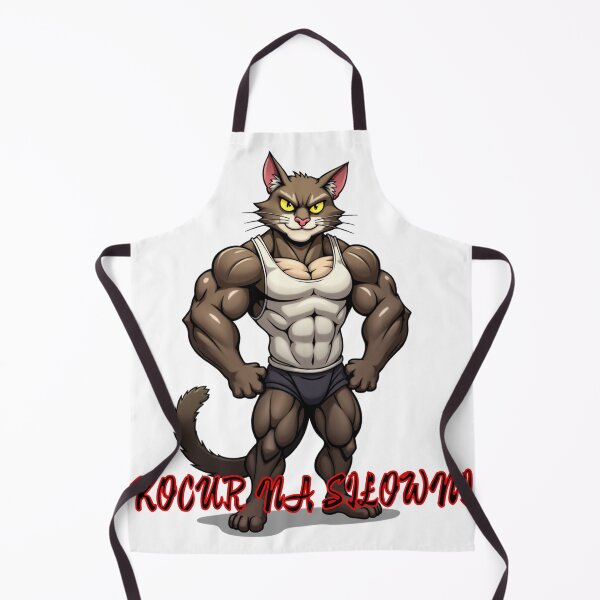 Item preview, Kocur na Siłowni – Mięśnie, Miau i Motywacja designed and sold by QSHOOLKA.