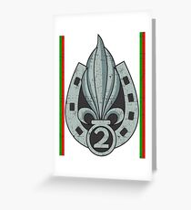 2nd Foreign Infantry Regiment - Grunge Style Greeting Card