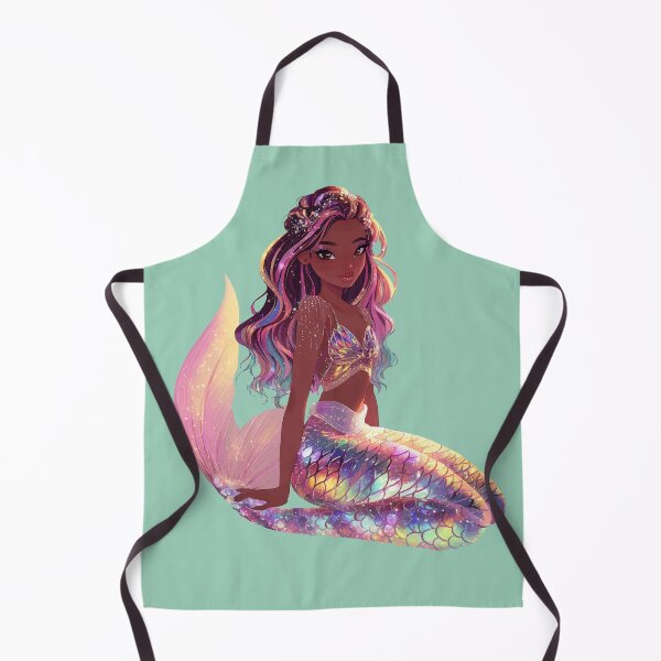 Item preview, Mermaid girl with dark skin designed and sold by Lichtisign.