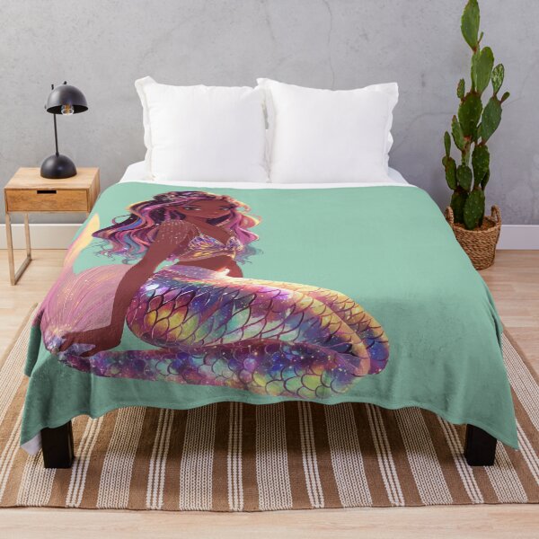 Item preview, Mermaid girl with dark skin designed and sold by Lichtisign.