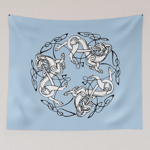 Item preview, Dogs of Dál Riata (white/pale blue) designed and sold by Murph's Images.