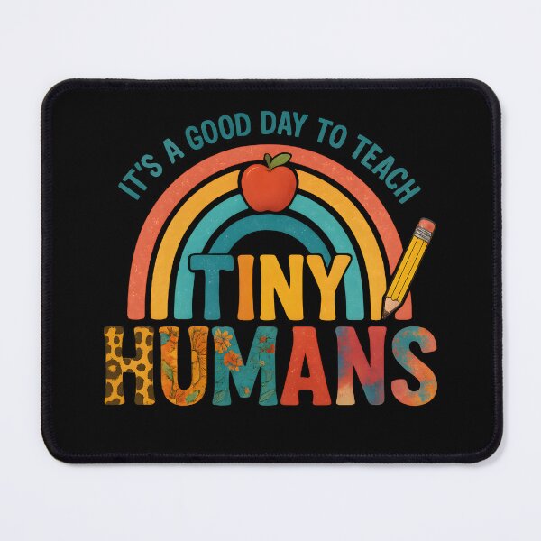 Item preview, It's a Good Day to Teach Tiny Humans - Retro Teacher Rainbow Design designed and sold by fawzimorsy.