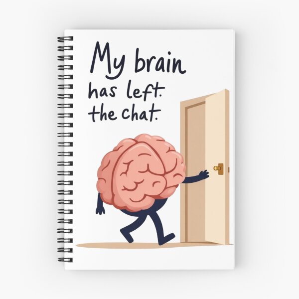 Item preview, My Brain Has Left the Chat – Funny Minimalist Design designed and sold by QSHOOLKA.