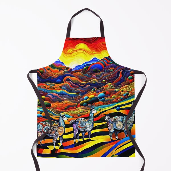 Item preview, Llamas in the mountains 1 designed and sold by George Hutton Hunter.