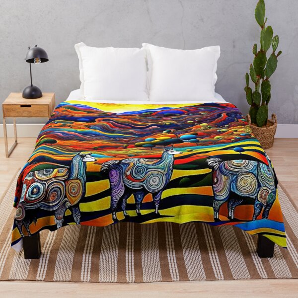 Item preview, Llamas in the mountains 1 designed and sold by George Hutton Hunter.