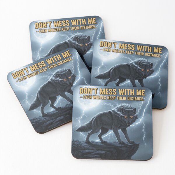 Item preview, Alpha Attitude Wolf Don't Cross My Path" Design designed and sold by streetorbit.