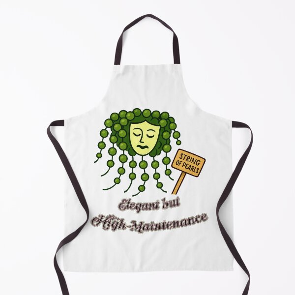 Item preview, String of Pearls – Elegant but High-Maintenance - Funny Plant Character designed and sold by EdgyEdgeArt.