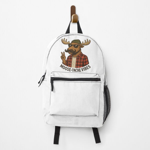 Item preview, Funny Moose Tache Vibes Hipster Animal designed and sold by Romeo Fashion.