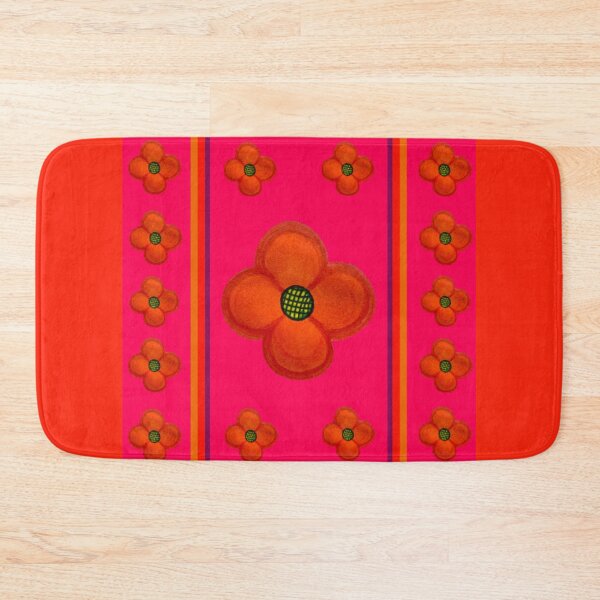 Item preview, Pink and orange flower pattern designed and sold by kel72.