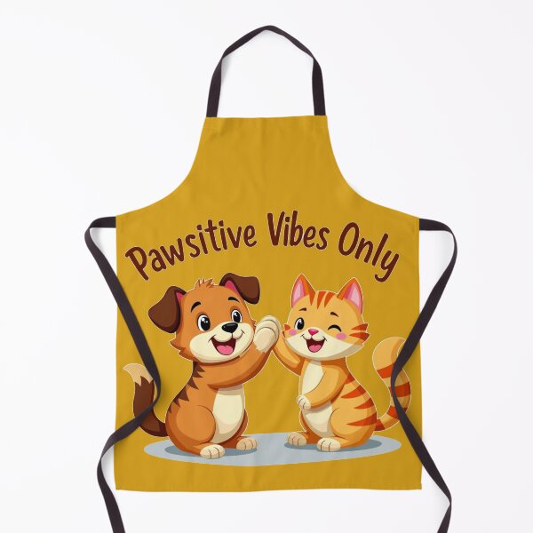 Item preview, Pawsitive Vibes Only – Dog & Cat High Five designed and sold by QSHOOLKA.