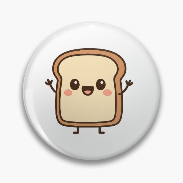 Item preview, Kawaii Party Bread Slice – Cute Toast designed and sold by ALBANAT.
