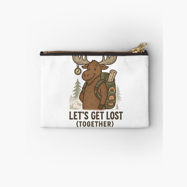 Item preview, Let’s Get Lost Together Camping Moose designed and sold by Romeo Fashion.