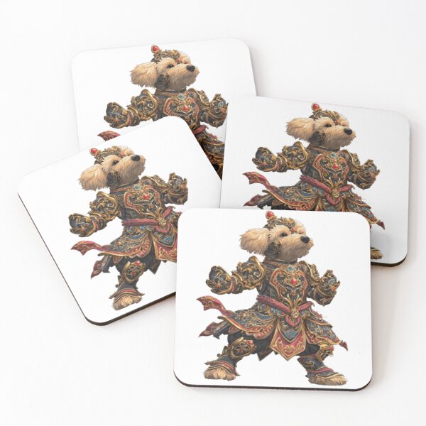 Item preview, Warrior Dog – Fantasy Guardian Pup in Ornate Asian Armor designed and sold by WilaStyle.