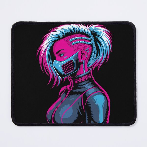 Item preview, Cyberpunk Girl Future Cat Ears designed and sold by MooonTees.