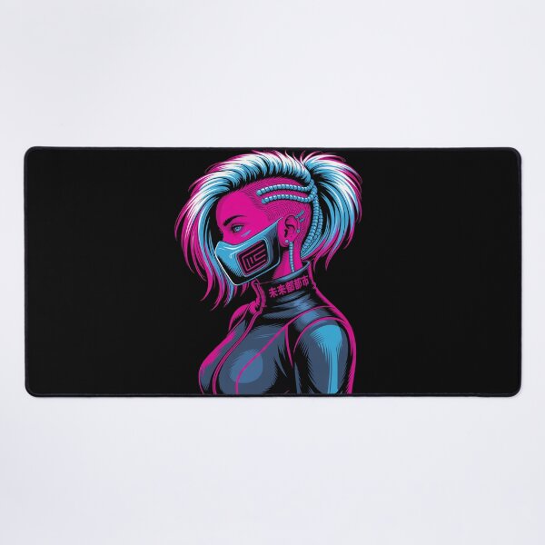 Item preview, Cyberpunk Girl Future Cat Ears designed and sold by MooonTees.