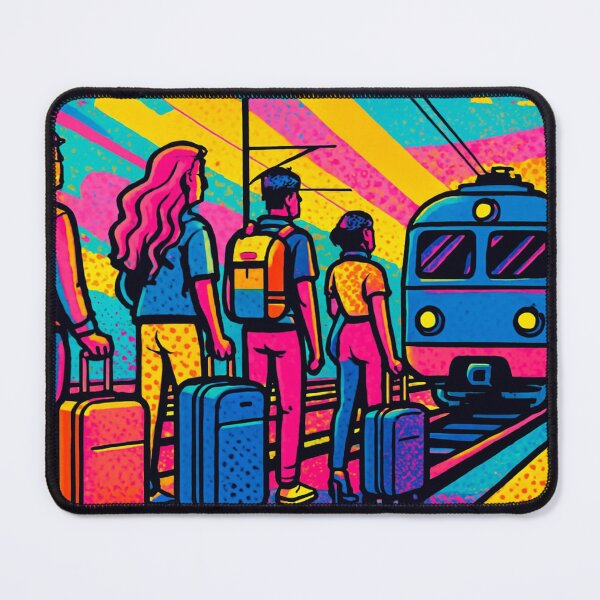 Item preview, Colorful waiting at the platform designed and sold by Sigtrix.