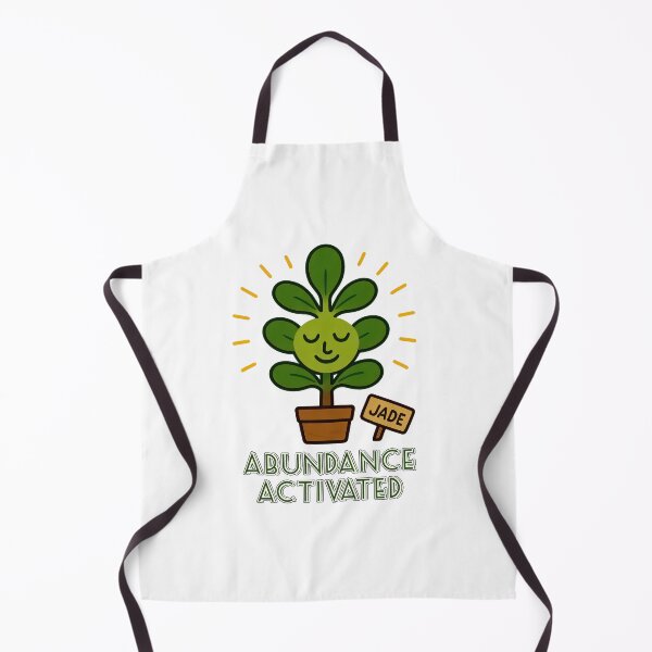 Item preview, Jade Plant – Abundance Activated - Funny Houseplant Characters designed and sold by EdgyEdgeArt.