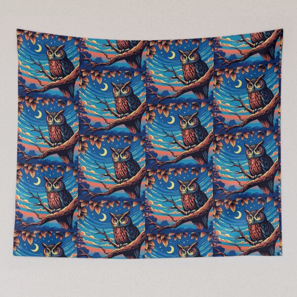 Item preview, colorful cute owl designed and sold by Dogandesighn.