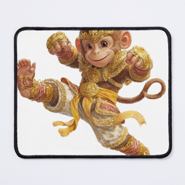 Item preview, Martial Monkey Warrior – Cute Thai Zodiac Fighter in Golden Armor designed and sold by WilaStyle.