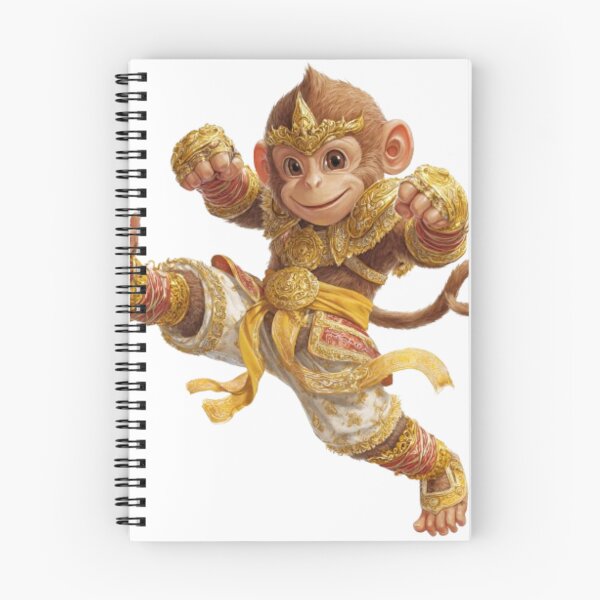 Item preview, Martial Monkey Warrior – Cute Thai Zodiac Fighter in Golden Armor designed and sold by WilaStyle.
