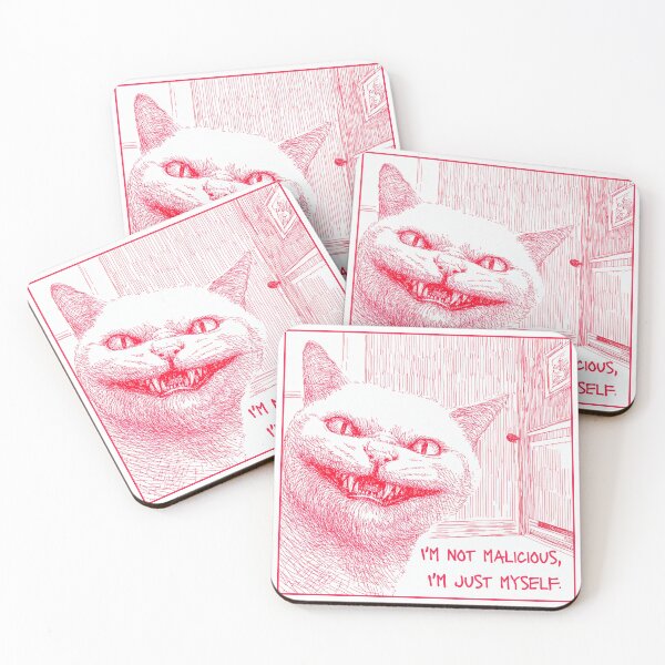 Item preview, I'm not malicious, I'm just myself, a funny cat, a malicious cat designed and sold by silent-violin.